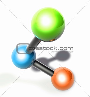 Atomic molecule model