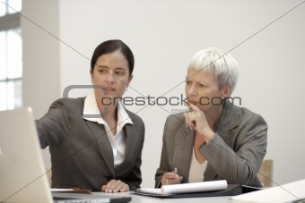 Senior Businesswoman with secretary