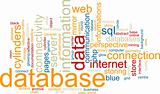 Database word cloud