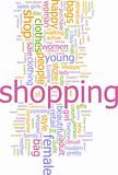 Shopping word cloud