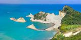 Cape Drastis with nearby islands on Corfu island, Greece