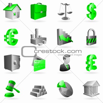 Vector business icons.