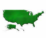 3D USA Ecological Map