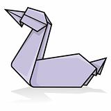 Origami duck
