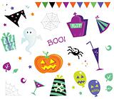 Halloween design elements and icons I