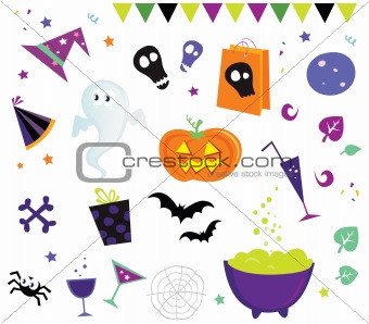 Halloween vector design elements and icons II