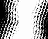 abstract wave halftone