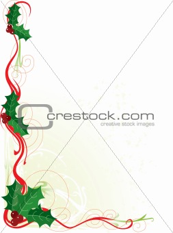 Christmas Holly Border