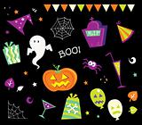 Halloween design elements and icons I