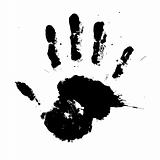 vector ink drops / splash / hand / fingerprint