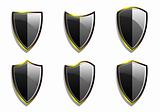 Set of Vector Armor Shields