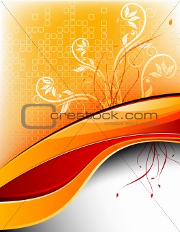 Abstract Floral Vector Design