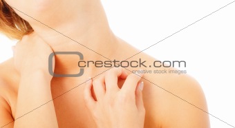 Woman Massaging Herself