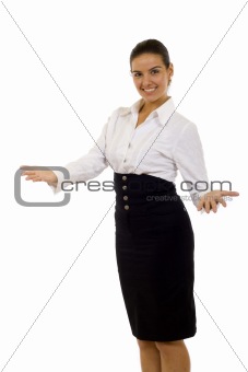 Friendly smiling businesswoman