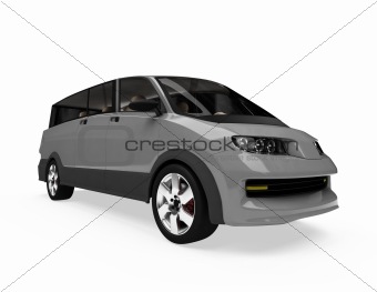Future concept of car isolated view
