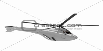 Future concept of helicopter isolated view