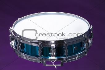 Snare Drum Isolated on Purple