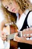 Girl and Acoustic Guitar