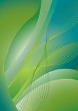 Abstract green wavy background