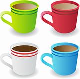 Set of 4 Coffee Cups