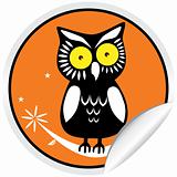 Halloween Owl Sticker