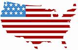USA with Flag Striping