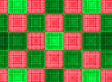 bright green and red square texture background