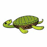 swimming vector turtle