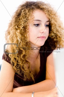 Girl And Laptop