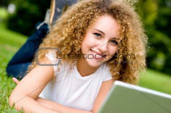 Smiling Student Outside