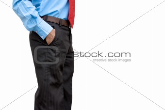 business man with a hand in his pocket