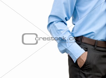 business man with a hand in his pocket