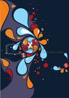 Abstract background with some elements which are looks like water.