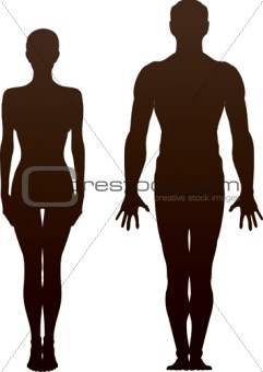 man and woman(silhouette)