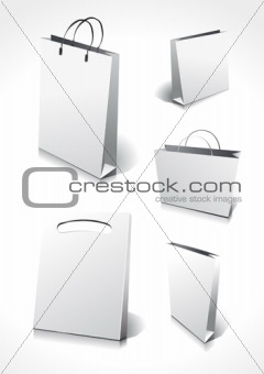 Different blank shopping bags,you can change their colors and modify them.