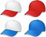 Baseball Caps - realistic vector illustrations