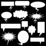 Multiple Chat Icons - black and white