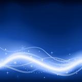 Blue glowing vector fantasy background with stars