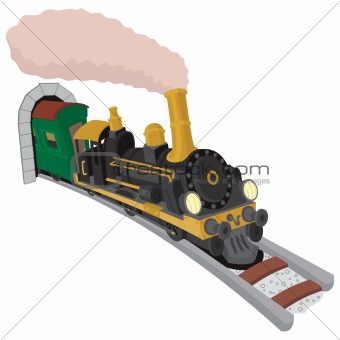 cartoon train smoke