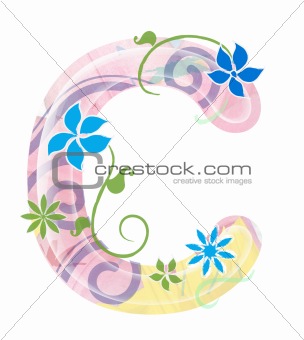 flower alphabet writing