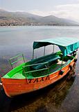 taxi boat in Ohrid Macedonia