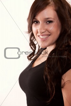 Young attractive brunette twenties caucasian woman