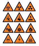 Hazard  and safety signs
