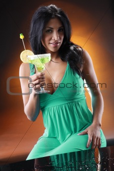 Cute Margarita drinker