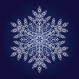 Single white detailed snowflake