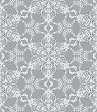 Snowflakes on silver background