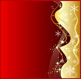Illustration of a abstract red christmas background