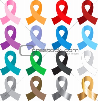 16 Awareness Ribbons