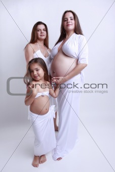 3 generations awaiting a newborn