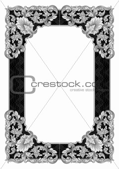 Ornate frame vector